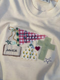 Bible Verse Embroidered Shirt | Custom Patchwork Christian Tee | Made to Order