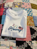Patriotic Plane Embroidered Shirt | Boys Kids Summer Clothes