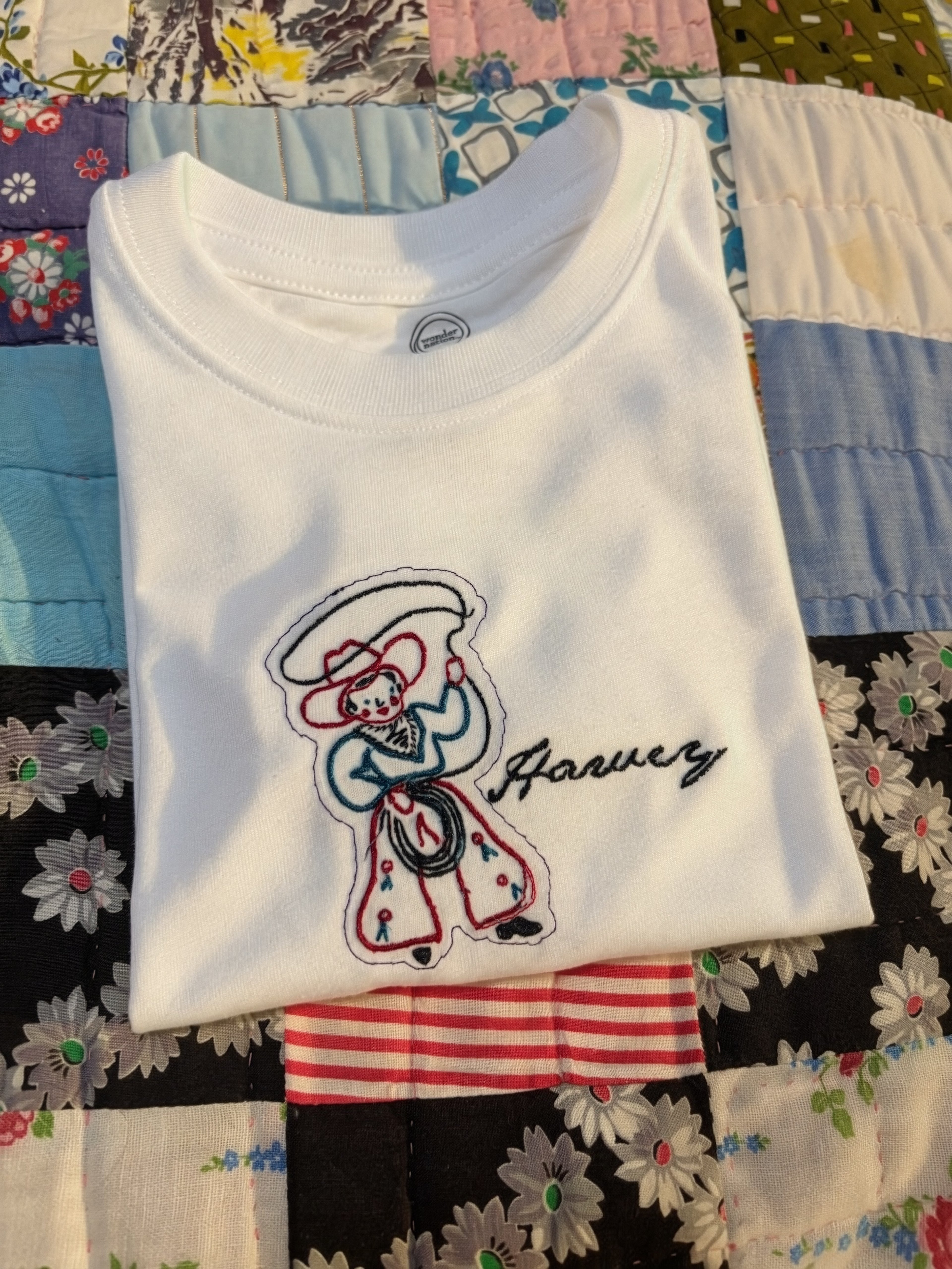 Boys Vintage Cowboy Shirt | Embroidered Boys Outfit